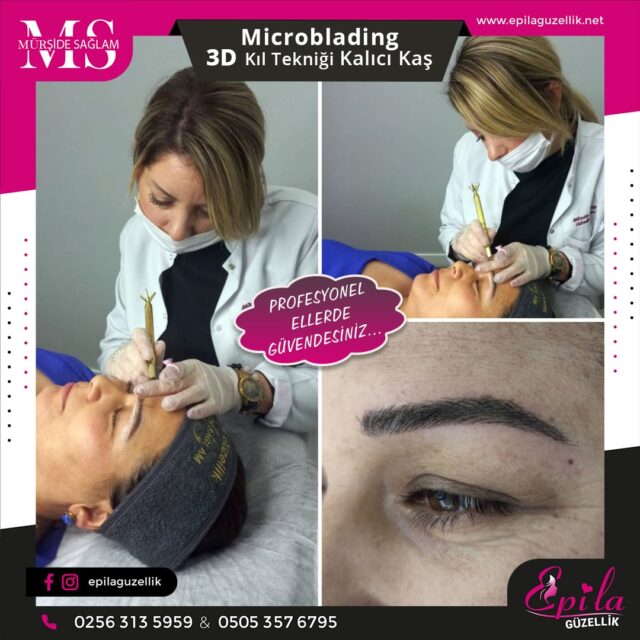 Nazilli - Microblading 3D Kıl Tekniği Kalıcı Kaş Kontürü