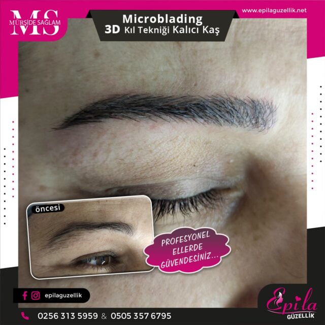 Nazilli - Microblading 3D Kıl Tekniği Kalıcı Kaş Kontürü