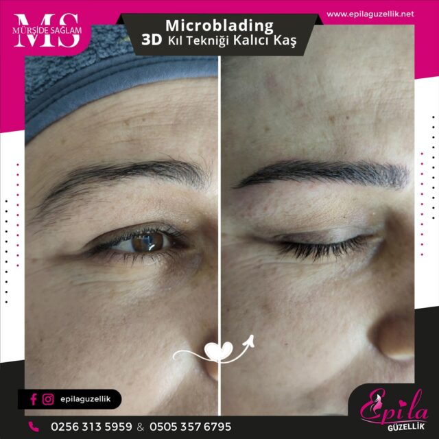 Nazilli - Microblading 3D Kıl Tekniği Kalıcı Kaş Kontürü