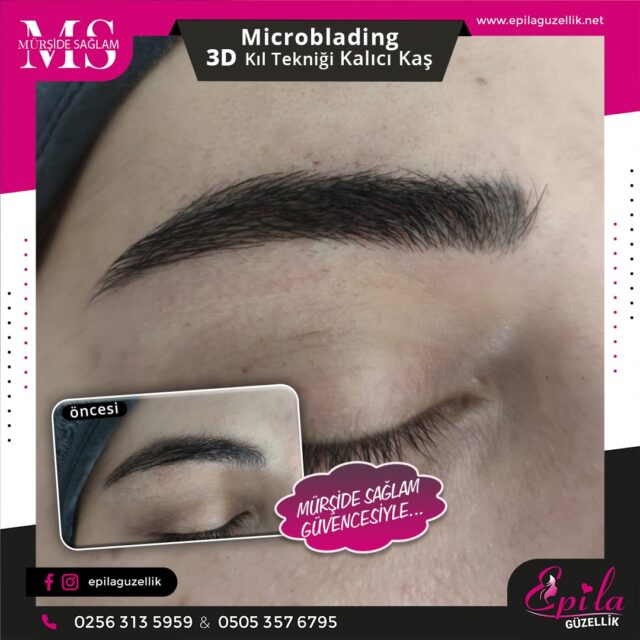 Nazilli - Microblading 3D Kıl Tekniği Kalıcı Kaş Kontürü