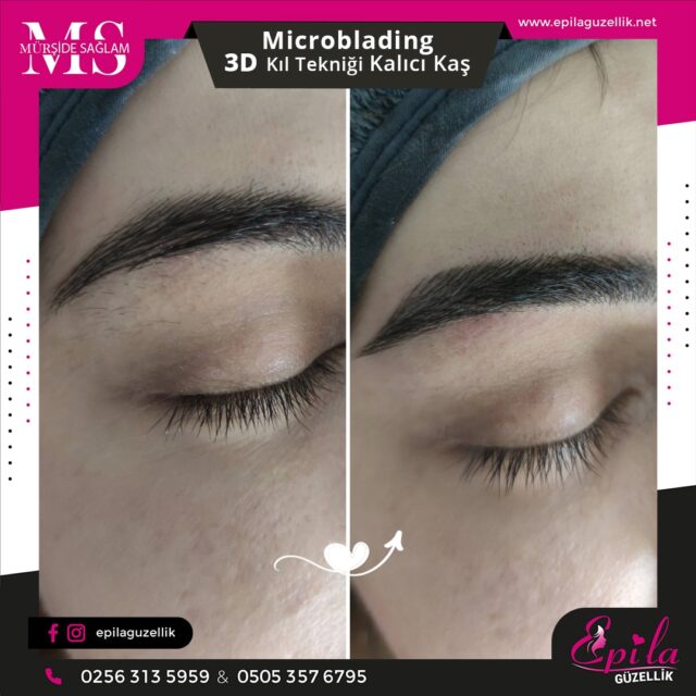 Nazilli - Microblading 3D Kıl Tekniği Kalıcı Kaş Kontürü