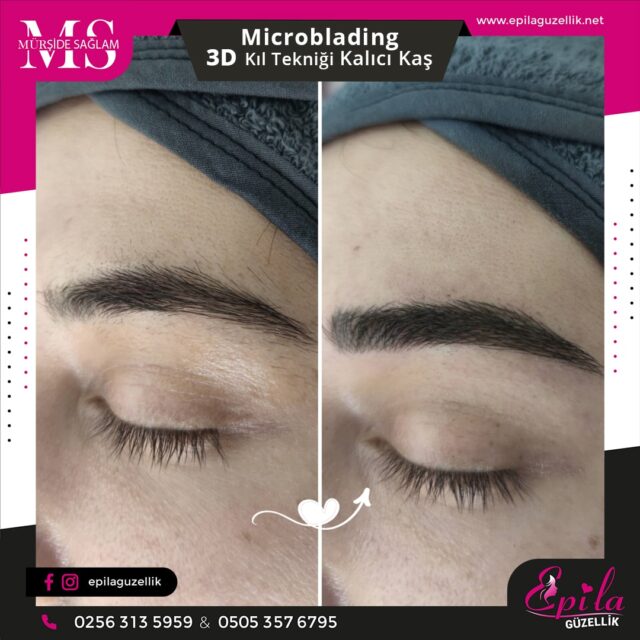 Nazilli - Microblading 3D Kıl Tekniği Kalıcı Kaş Kontürü