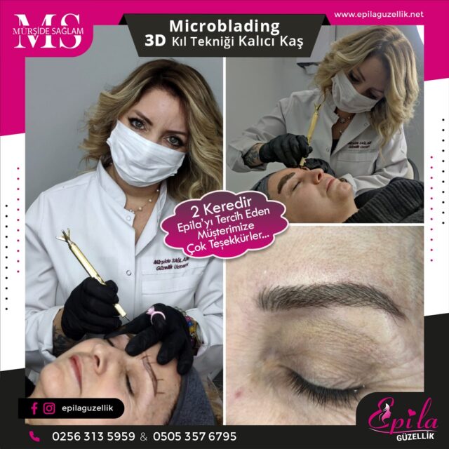 Nazilli - Microblading 3D Kıl Tekniği Kalıcı Kaş Kontürü