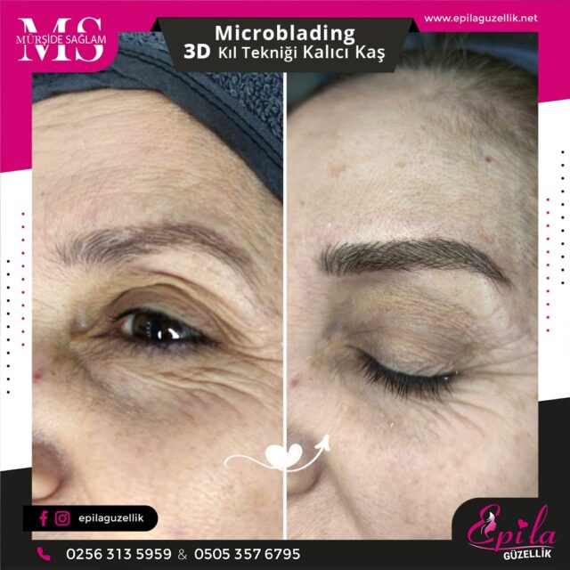 Nazilli - Microblading 3D Kıl Tekniği Kalıcı Kaş Kontürü