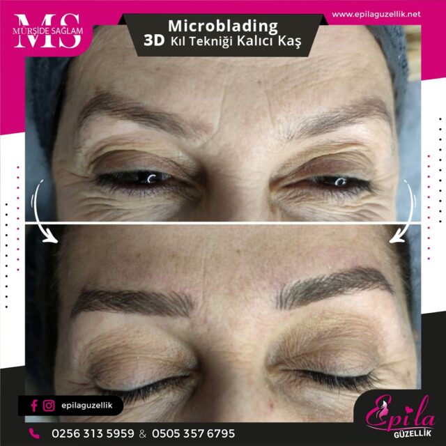 Nazilli - Microblading 3D Kıl Tekniği Kalıcı Kaş Kontürü