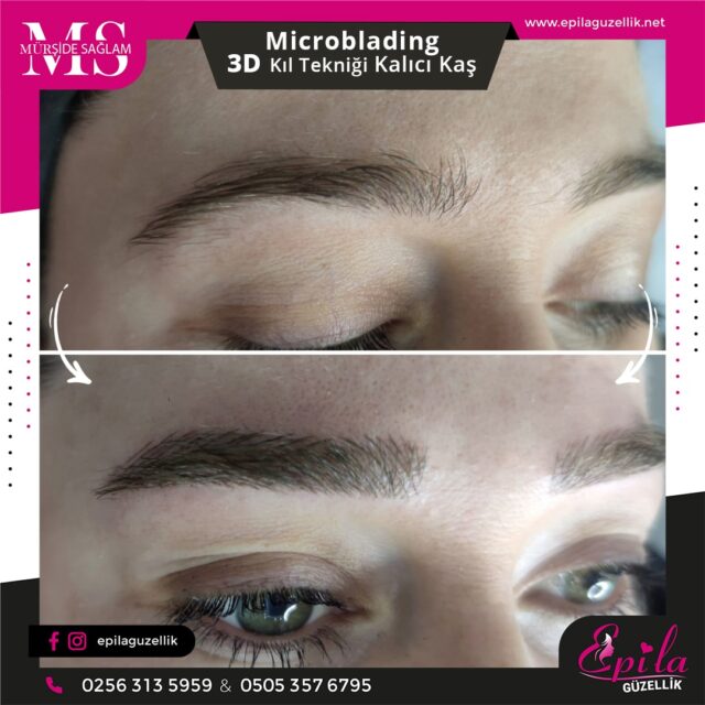 Nazilli - Microblading 3D Kıl Tekniği Kalıcı Kaş Kontürü