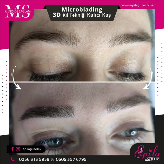 Nazilli - Microblading 3D Kıl Tekniği Kalıcı Kaş Kontürü