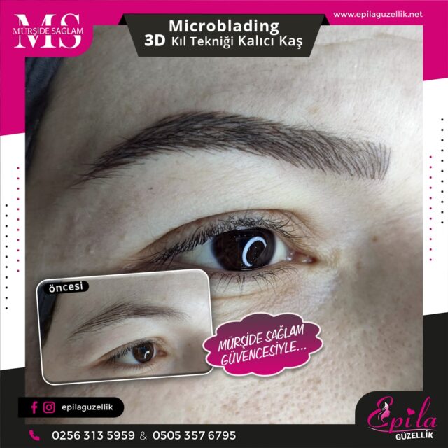 Nazilli - Microblading 3D Kıl Tekniği Kalıcı Kaş Kontürü