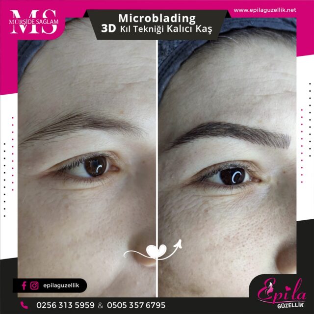 Nazilli - Microblading 3D Kıl Tekniği Kalıcı Kaş Kontürü