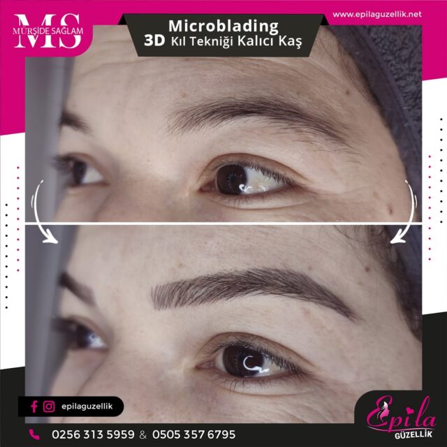 Nazilli - Microblading 3D Kıl Tekniği Kalıcı Kaş Kontürü