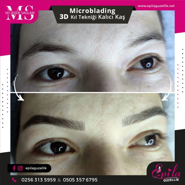 Nazilli - Microblading 3D Kıl Tekniği Kalıcı Kaş Kontürü