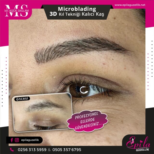 Nazilli - Microblading 3D Kıl Tekniği Kalıcı Kaş Kontürü