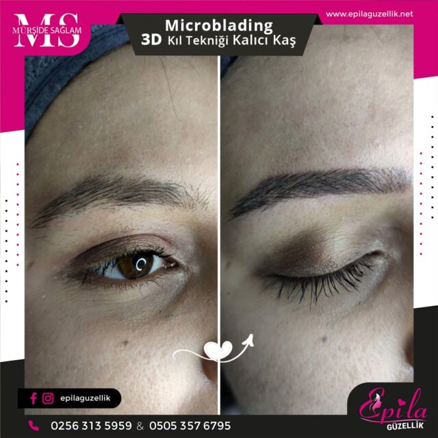 Nazilli - Microblading 3D Kıl Tekniği Kalıcı Kaş Kontürü