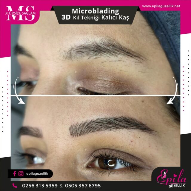 Nazilli - Microblading 3D Kıl Tekniği Kalıcı Kaş Kontürü