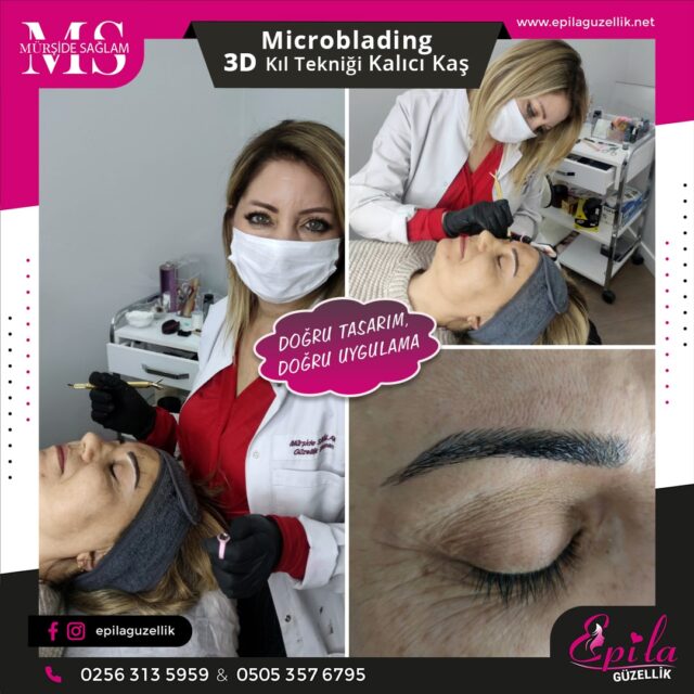 Nazilli - Microblading 3D Kıl Tekniği Kalıcı Kaş Kontürü