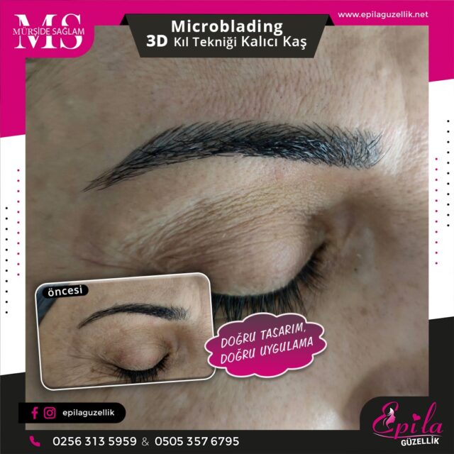 Nazilli - Microblading 3D Kıl Tekniği Kalıcı Kaş Kontürü