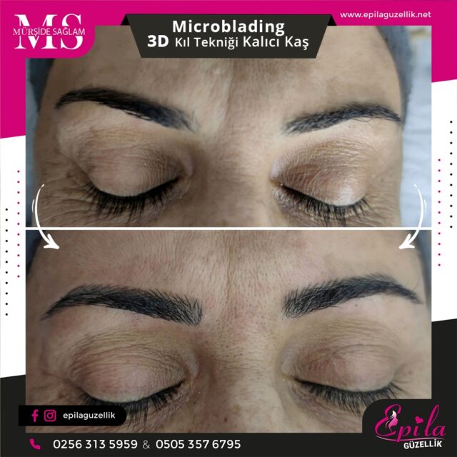 Nazilli - Microblading 3D Kıl Tekniği Kalıcı Kaş Kontürü