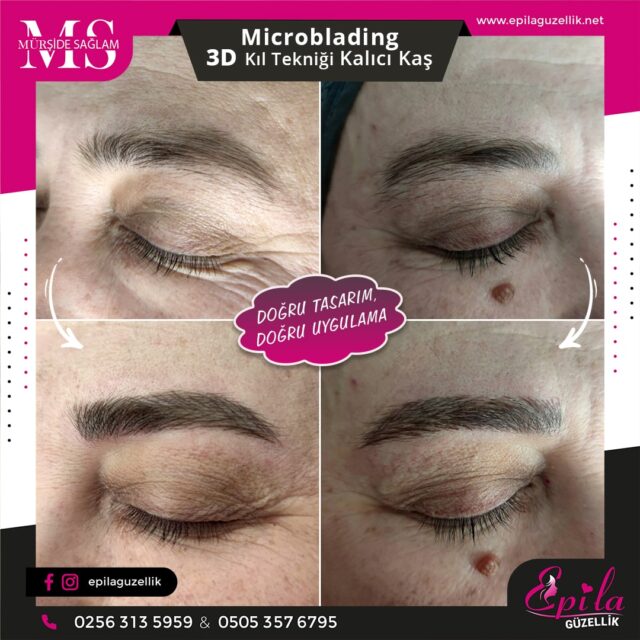 Nazilli - Microblading 3D Kıl Tekniği Kalıcı Kaş Kontürü