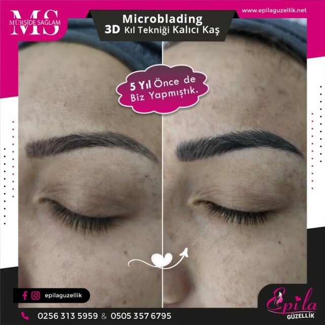 Nazilli - Microblading 3D Kıl Tekniği Kalıcı Kaş Kontürü