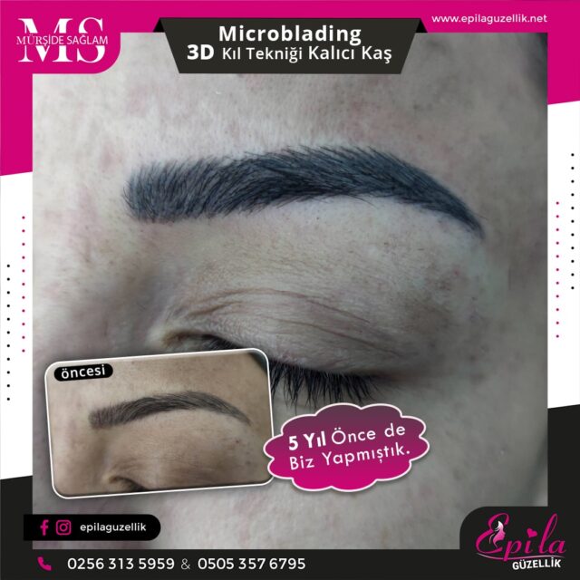 Nazilli - Microblading 3D Kıl Tekniği Kalıcı Kaş Kontürü