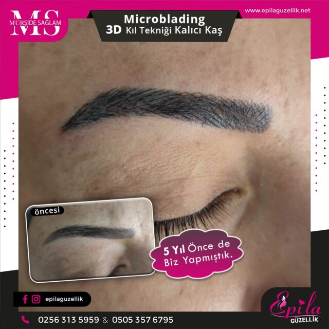 Nazilli - Microblading 3D Kıl Tekniği Kalıcı Kaş Kontürü