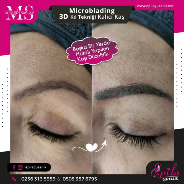 Nazilli - Microblading 3D Kıl Tekniği Kalıcı Kaş Kontürü