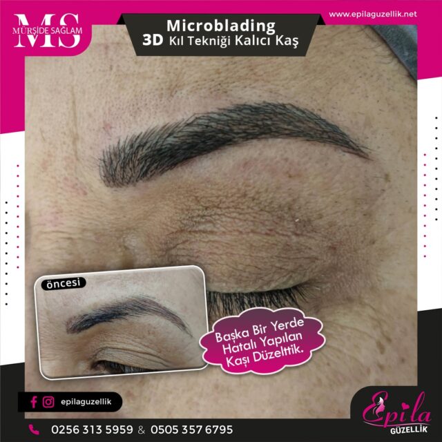 Nazilli - Microblading 3D Kıl Tekniği Kalıcı Kaş Kontürü