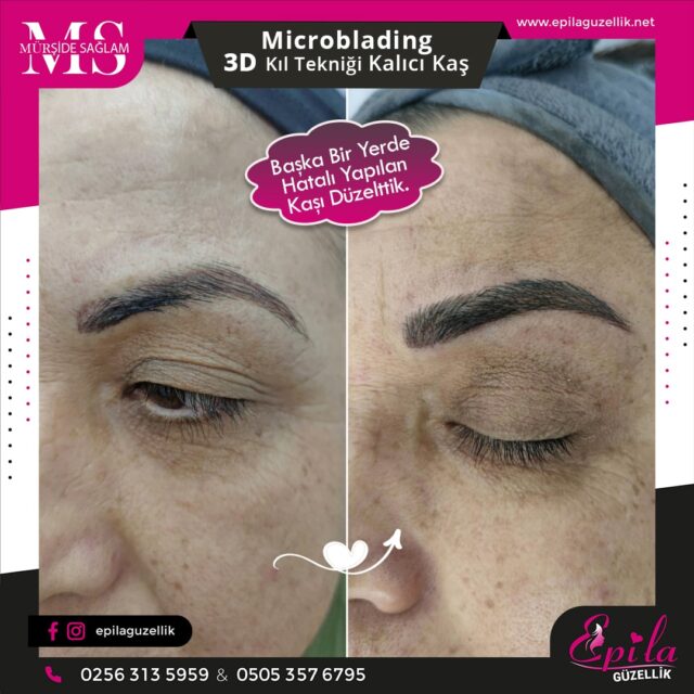 Nazilli - Microblading 3D Kıl Tekniği Kalıcı Kaş Kontürü