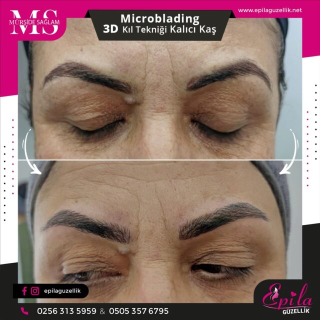 Nazilli - Microblading 3D Kıl Tekniği Kalıcı Kaş Kontürü