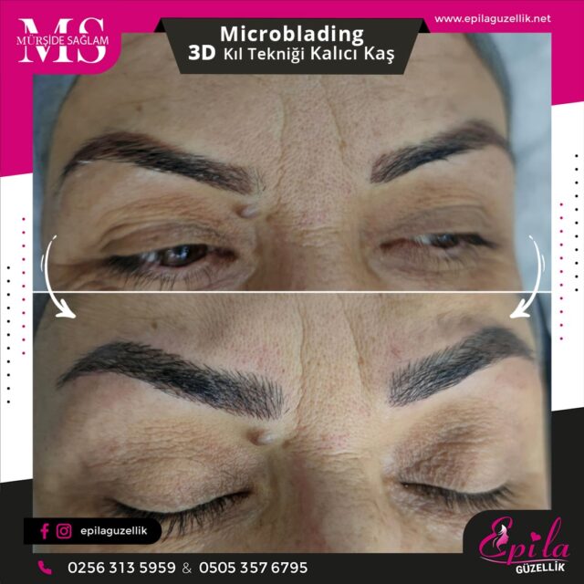 Nazilli - Microblading 3D Kıl Tekniği Kalıcı Kaş Kontürü