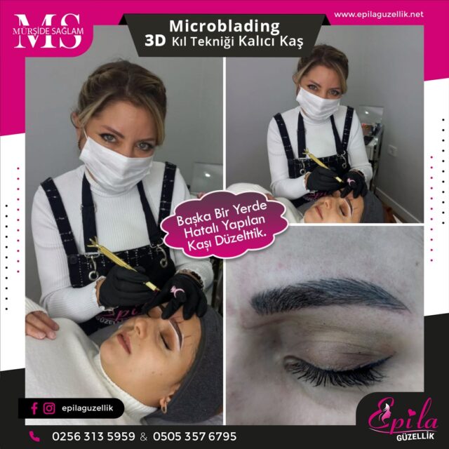 Nazilli - Microblading 3D Kıl Tekniği Kalıcı Kaş Kontürü