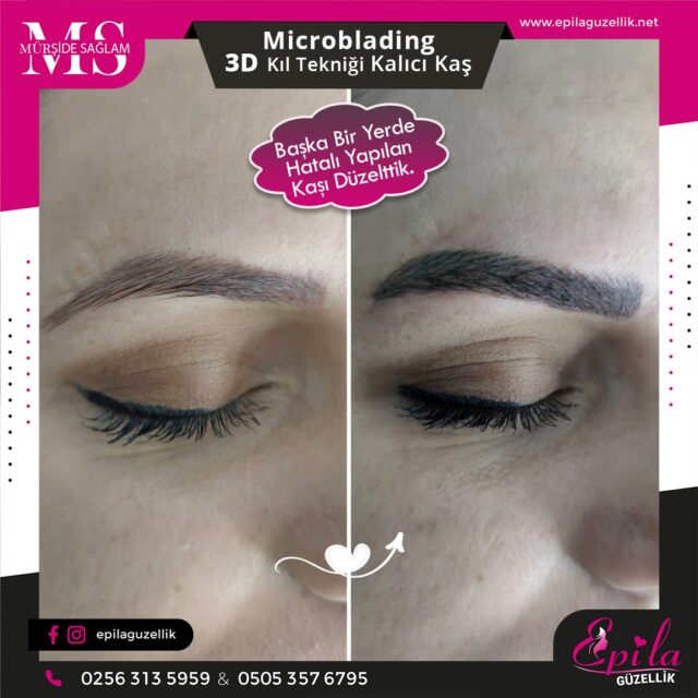 Nazilli - Microblading 3D Kıl Tekniği Kalıcı Kaş Kontürü