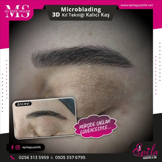 Nazilli - Microblading 3D Kıl Tekniği Kalıcı Kaş Kontürü