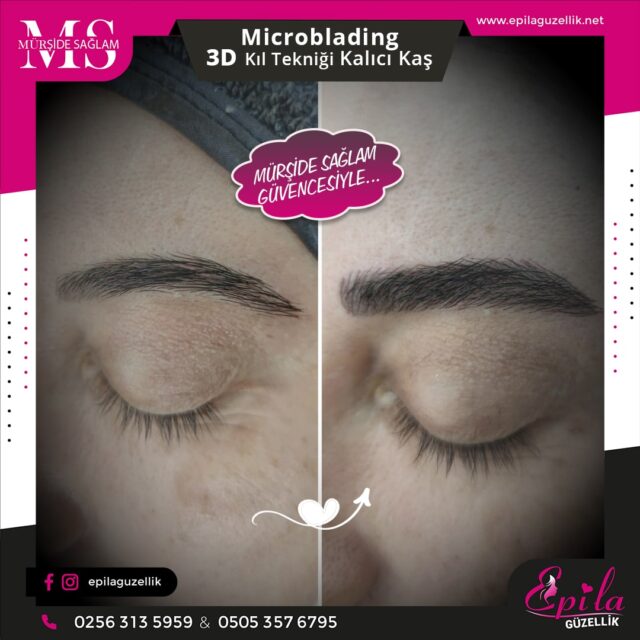 Nazilli - Microblading 3D Kıl Tekniği Kalıcı Kaş Kontürü