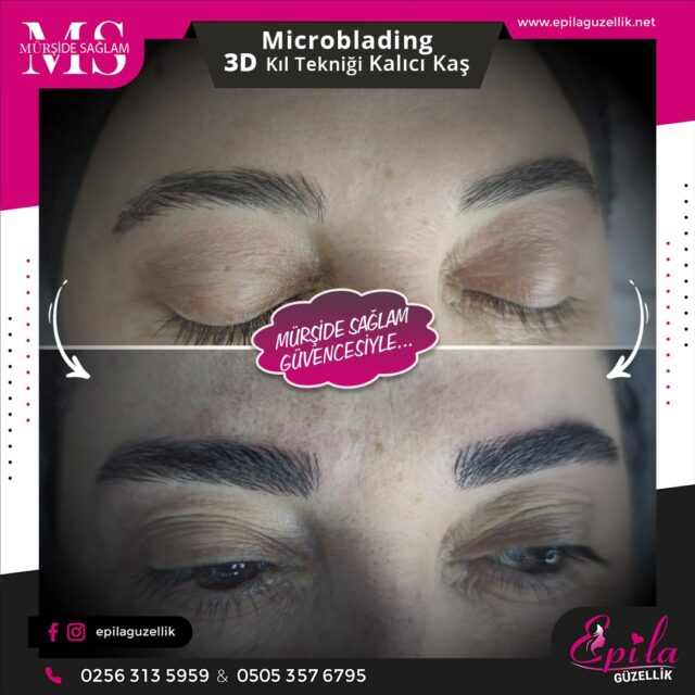 Nazilli - Microblading 3D Kıl Tekniği Kalıcı Kaş Kontürü