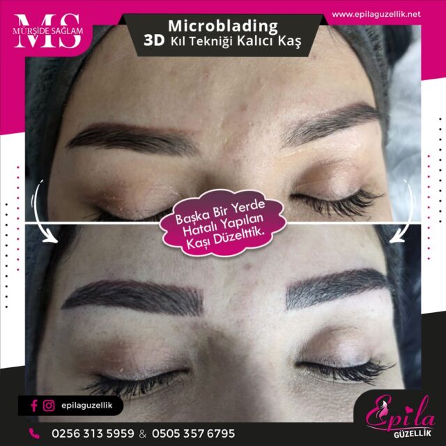 Nazilli - Microblading 3D Kıl Tekniği Kalıcı Kaş Kontürü