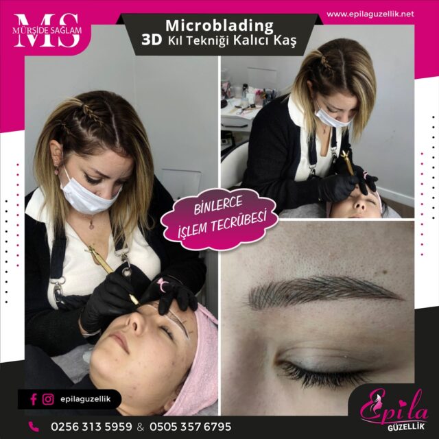 Nazilli - Microblading 3D Kıl Tekniği Kalıcı Kaş Kontürü