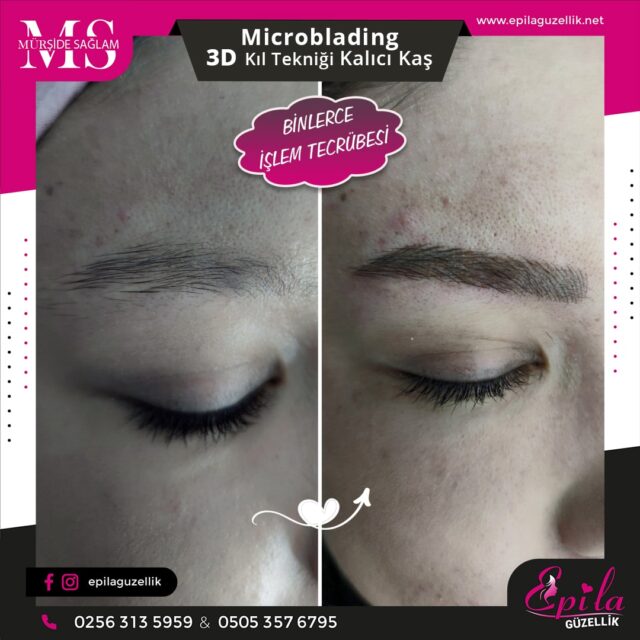 Nazilli - Microblading 3D Kıl Tekniği Kalıcı Kaş Kontürü