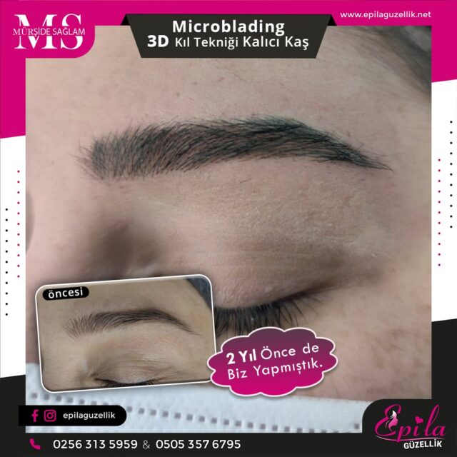 Nazilli - Microblading 3D Kıl Tekniği Kalıcı Kaş Kontürü