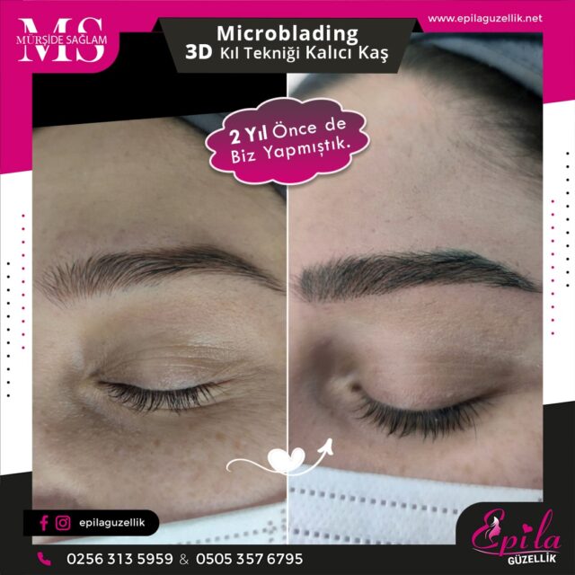 Nazilli - Microblading 3D Kıl Tekniği Kalıcı Kaş Kontürü