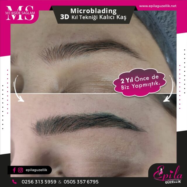 Nazilli - Microblading 3D Kıl Tekniği Kalıcı Kaş Kontürü