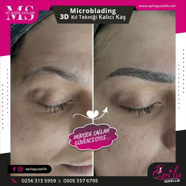 Nazilli - Microblading 3D Kıl Tekniği Kalıcı Kaş Kontürü