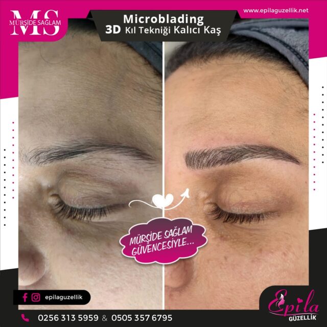 Nazilli - Microblading 3D Kıl Tekniği Kalıcı Kaş Kontürü