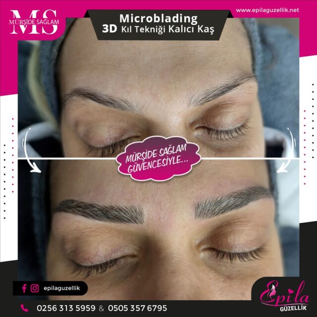 Nazilli - Microblading 3D Kıl Tekniği Kalıcı Kaş Kontürü