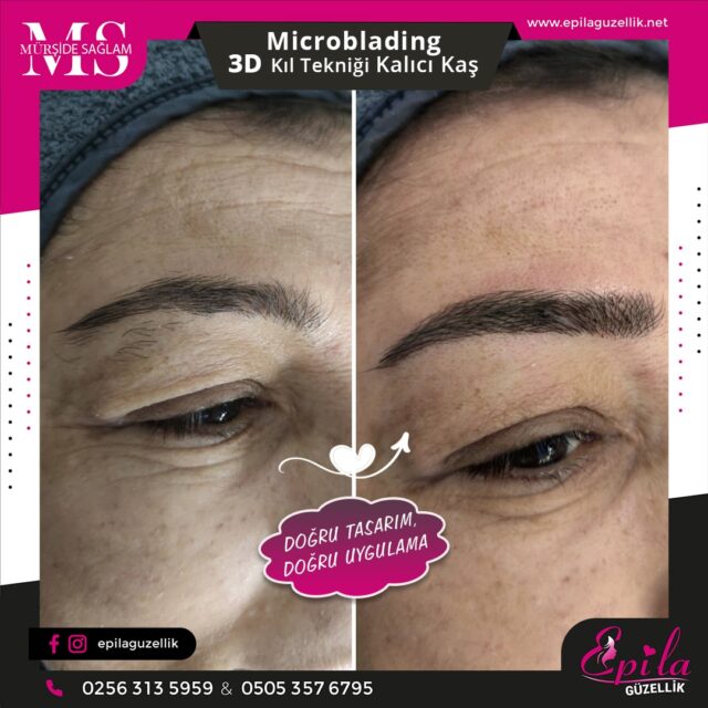 Nazilli - Microblading 3D Kıl Tekniği Kalıcı Kaş Kontürü