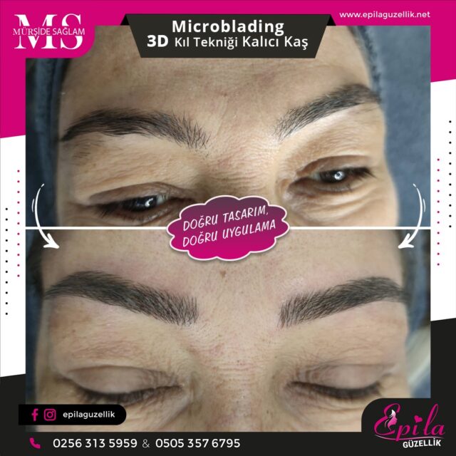 Nazilli - Microblading 3D Kıl Tekniği Kalıcı Kaş Kontürü