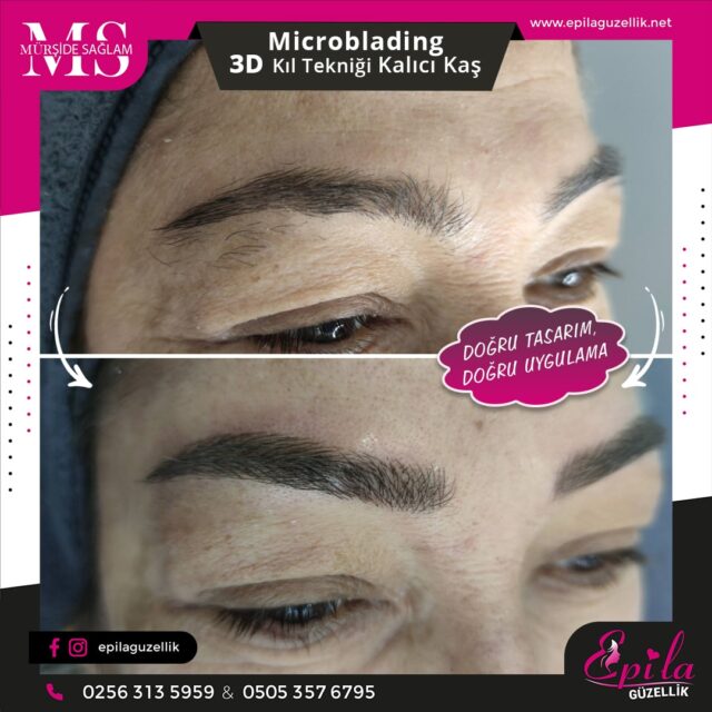 Nazilli - Microblading 3D Kıl Tekniği Kalıcı Kaş Kontürü