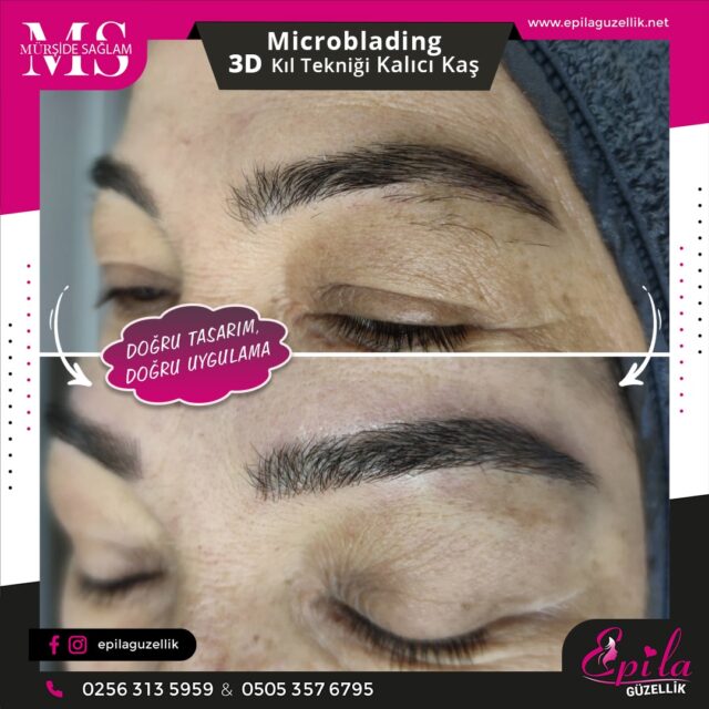 Nazilli - Microblading 3D Kıl Tekniği Kalıcı Kaş Kontürü