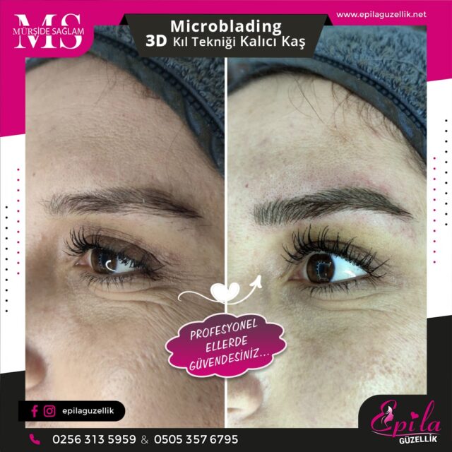 Nazilli - Microblading 3D Kıl Tekniği Kalıcı Kaş Kontürü