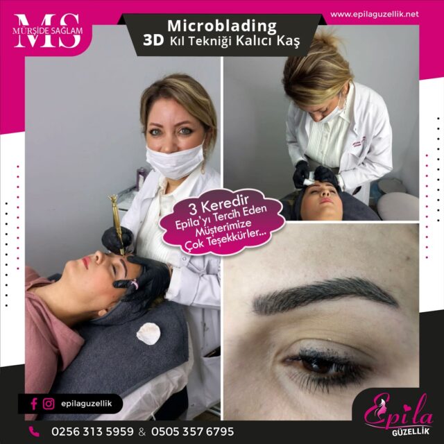 Nazilli - Microblading 3D Kıl Tekniği Kalıcı Kaş Kontürü